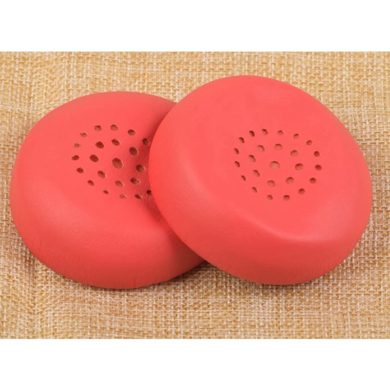 2Pair Foam Ear Pads Cushion Leather Earpad For Sony WH-CH400 Headphone(Red)