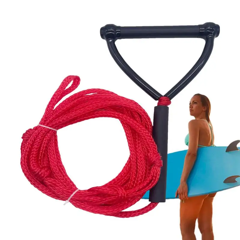 

Boat Surfing Rope Wake Surfing Tow Rope With Handle Hollow Structure Floating Watersport Ropes For Surfboard Skiing And