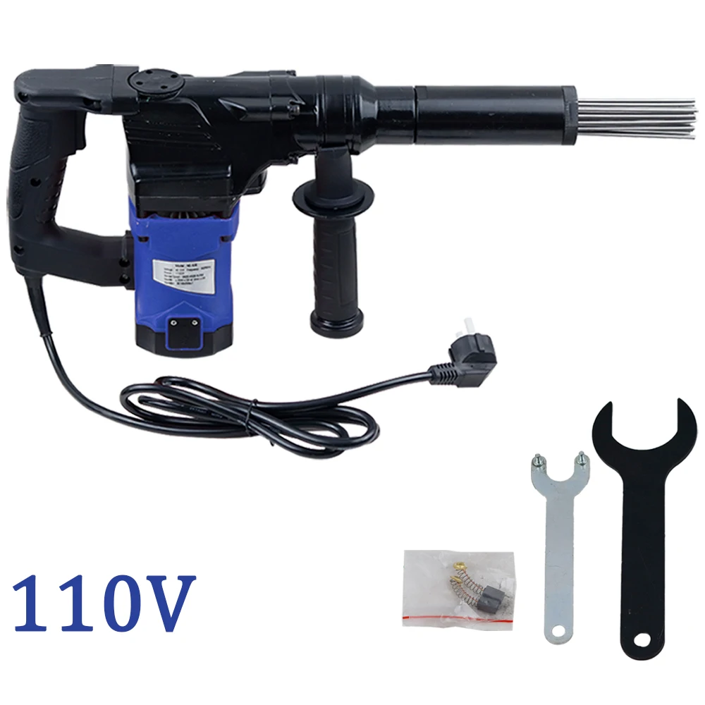 TD-53E 1100W Needle Derusting Gun Electric Jet Chisels Hand-Held Electric Needle Scaler Rust Removal Cleaning Machine New