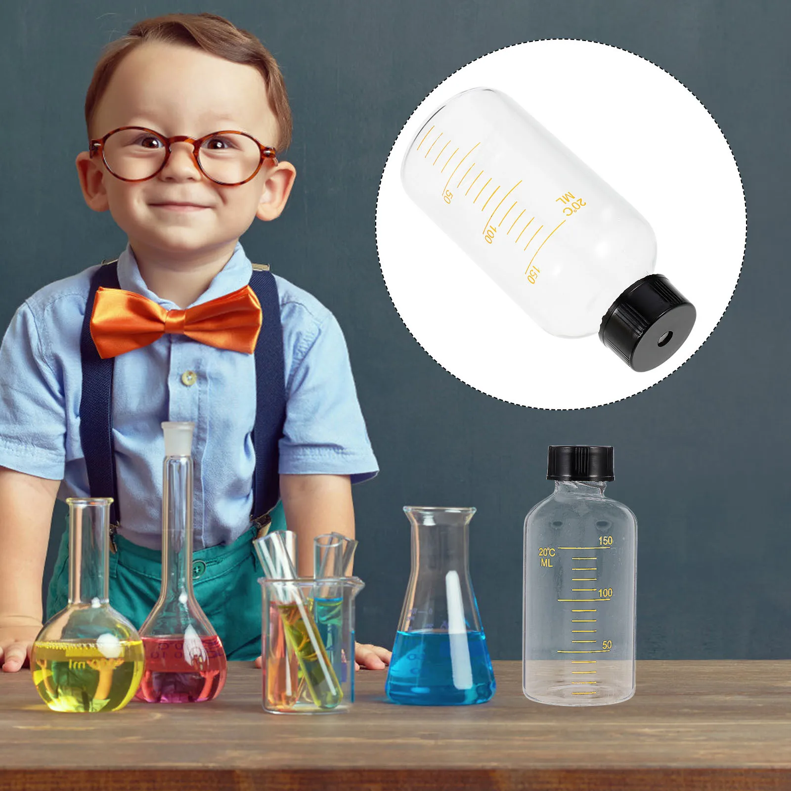 

1Pcs Clear Liquid Sample Vial with Lid Gasket Safe and Practical for Lab and Experiment Use Sample Bottles with Lid