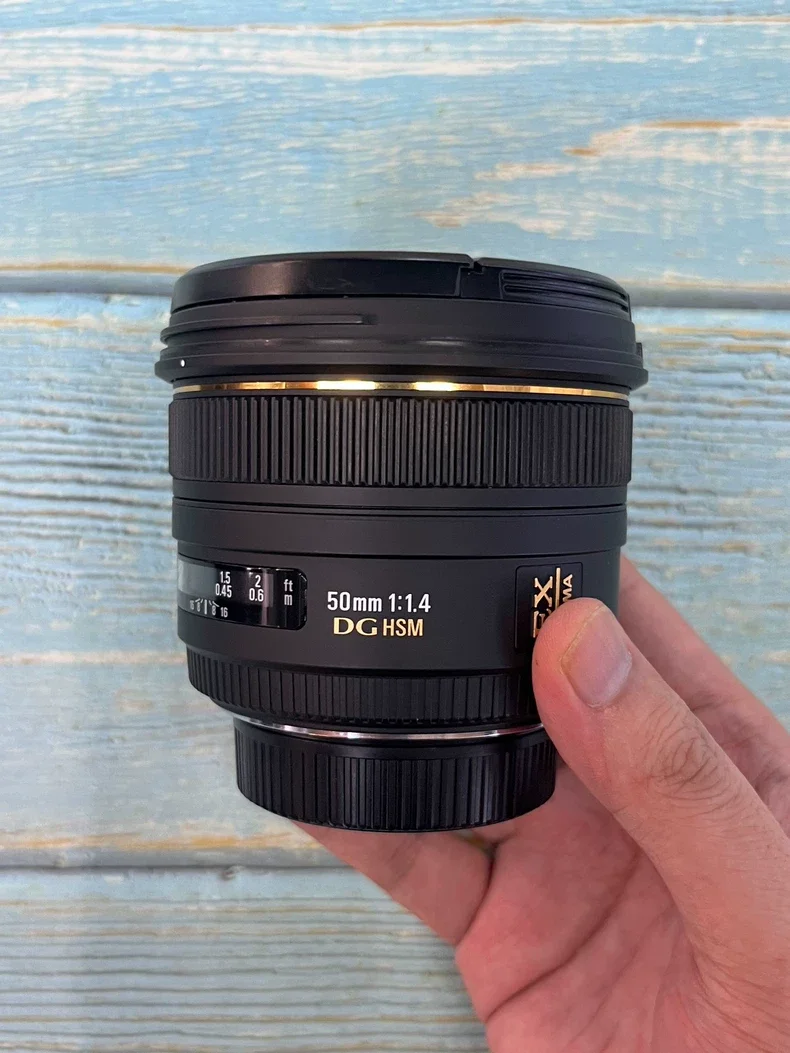 95% New Genuine For Sigma 50mm F1.4 EX DG HSM Standard Prime Lens Full Frame DG HSM Autofocus Lens DSLR Cameras Bokeh Portrait
