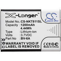 Li-ion battery for Nokia Mobile SmartPhone,3.7V,1200mAh,8110 4G,TA-1048,TA-1059,2720,V Flip