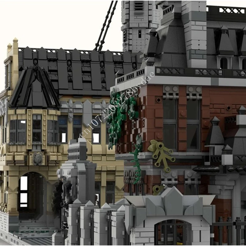 11216PCS Arkham Asylum MOC Kreative street view Modell Bausteine Architektur DIY Bildung Montage Modell Spielzeug Kinder Alter