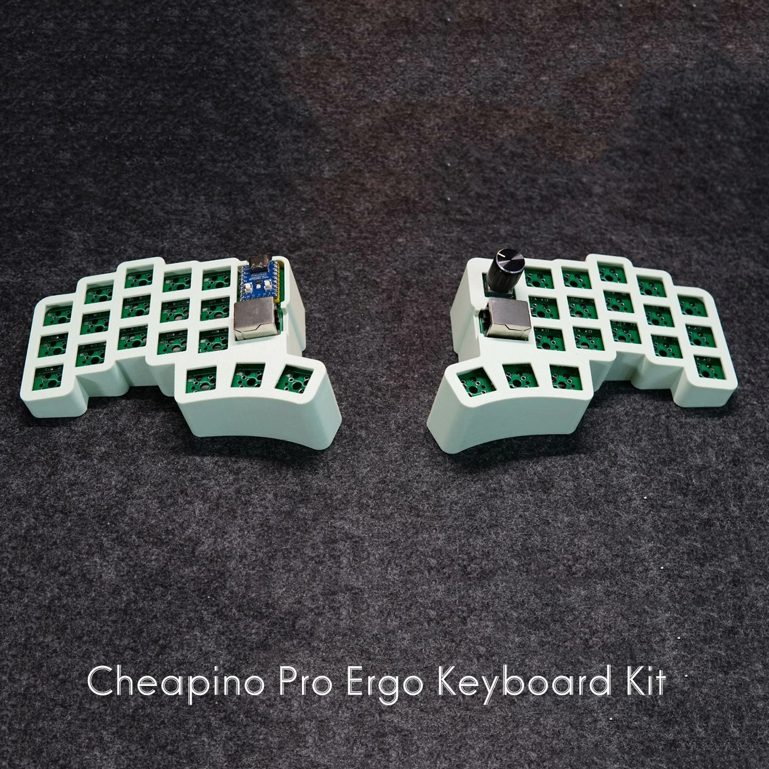 Cheapino pro VIAL Wired Keyboard Knob Split Ergonomics Keyboard Kit for MX Switch Mechanical DIY Colors Keyboard Kit New
