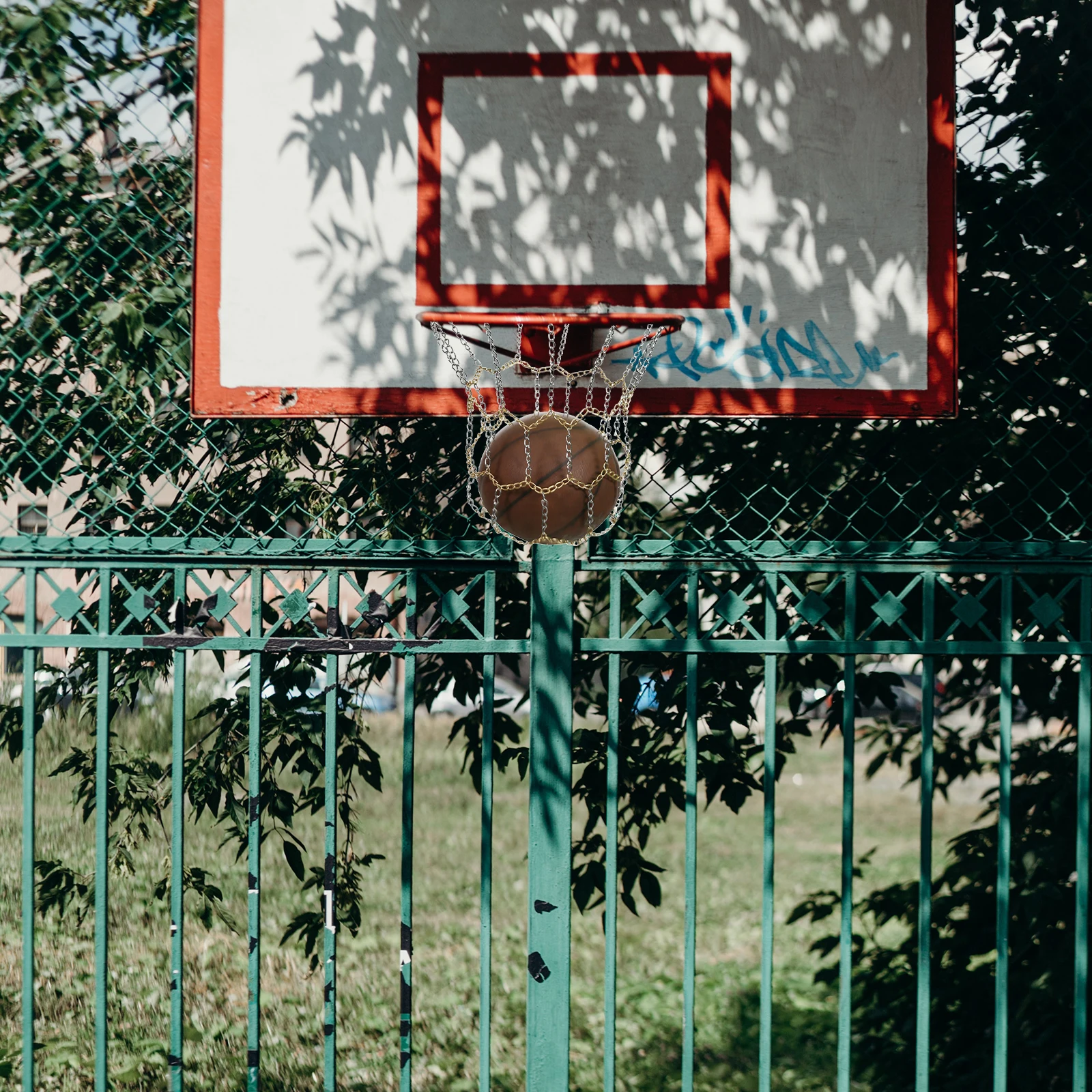 

Баскетбольная сетка, прочная, устойчивая к атмосферным воздействиям, сверхмощная, портативная, баскетбольное кольцо, аксессуар для школьного двора, школьный аксессуар