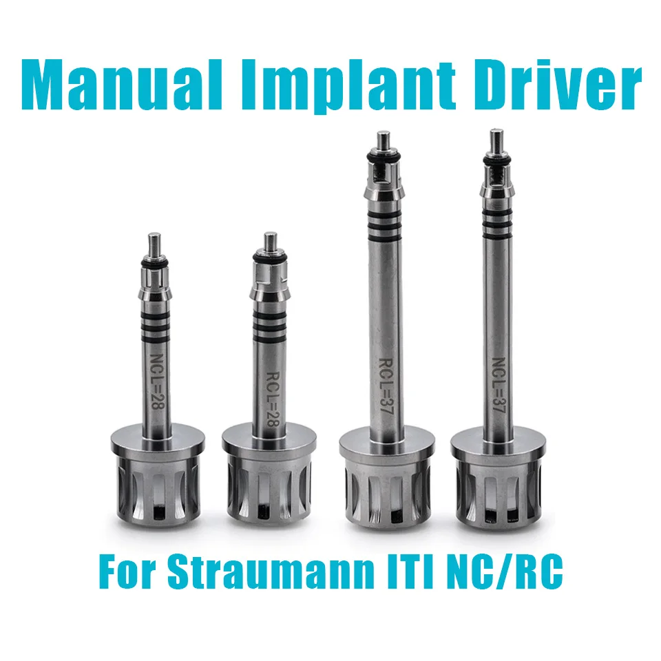 1Pc Dental Implant Manual Driver Fit Straumann ITI Screwdriver Carrier Placement Positioning Holder Key Tool NC RC L37 L28