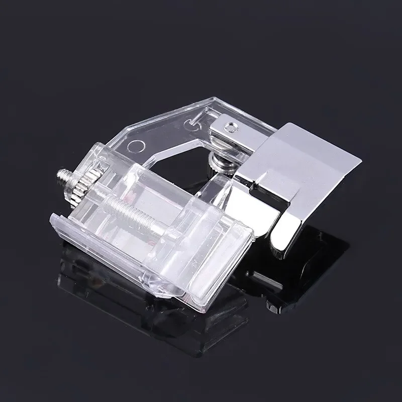 

1 Pack Transparent Household Sewing Machine Accessories Adjustable Wide and Narrow Presser Foot Sewing Hemming Presser Foot