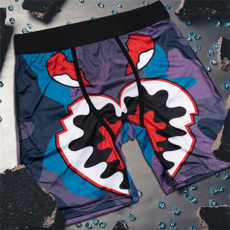 

5Pcs Sexy Men Underwear Boxer Men's Panties Lingerie Men Underpants Boxers Trunks Plus Size XL-5XL Fashion Print Men's Boxers
