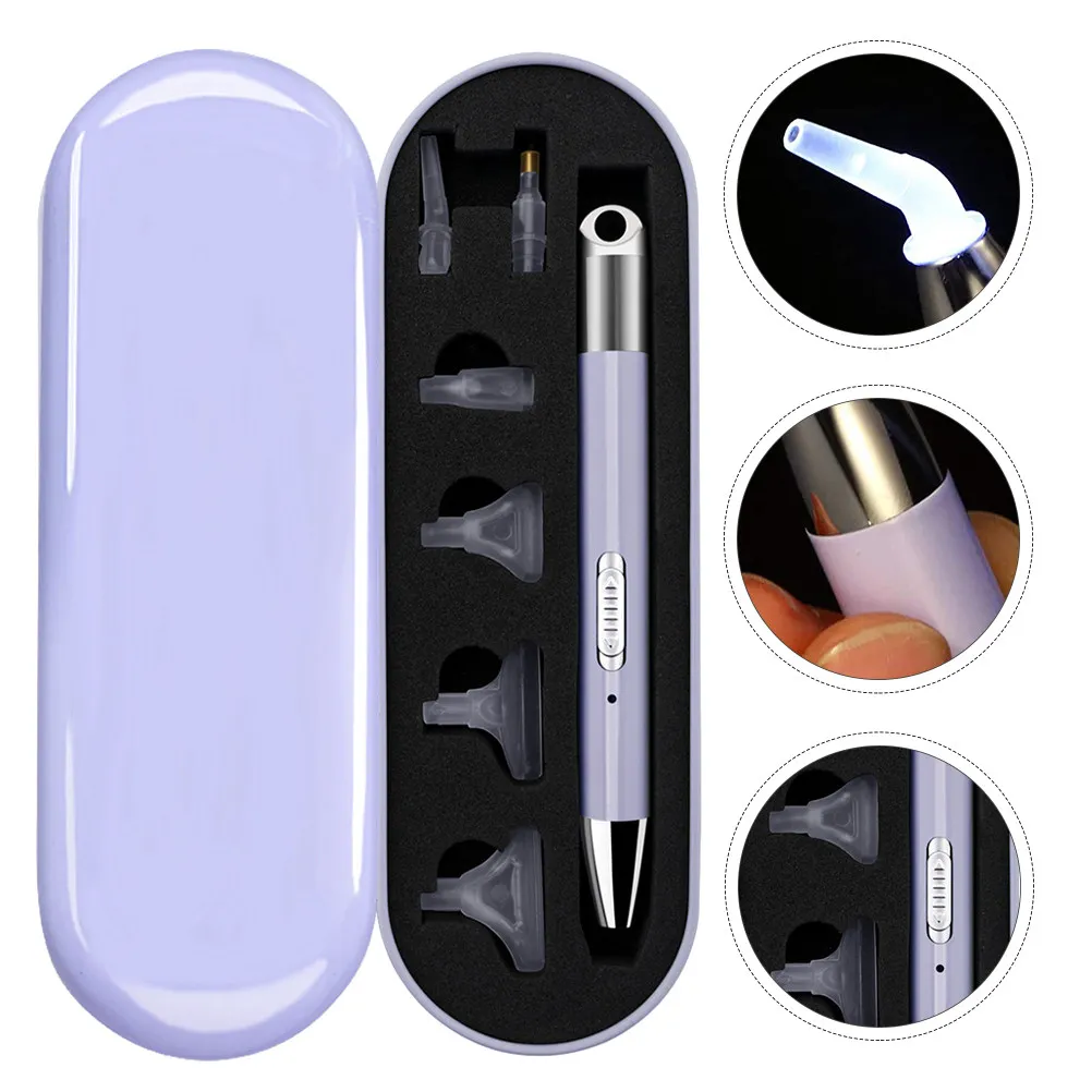 

1 Box Glow in Dark Rhinestone Dotting Pen Set Premium Nail Art Tools Kit Lightweight Portable for DIY Beginners Gift for Women