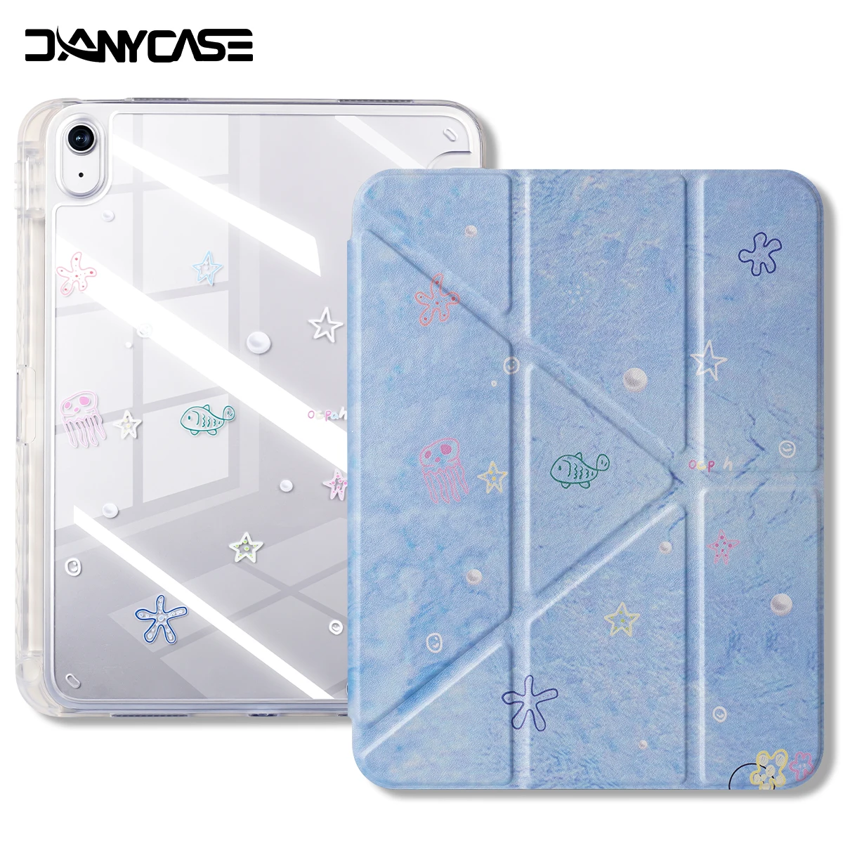 For iPad A16 Case 11th 10th Gen 10.9 Pro 11 M4 M5 Air 11 M2/M3 for Air 4/5/6/7/8/9 10.2 Shock Case with Side Pencil Holder