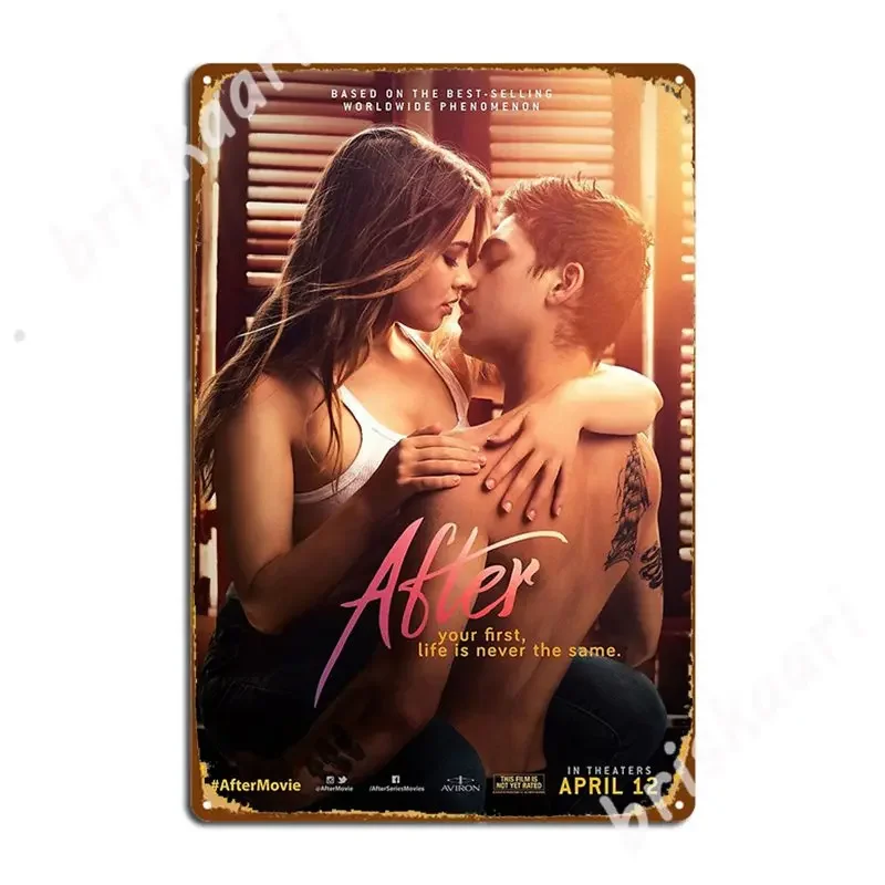 After Movie Hero Fiennes Tiffin And Josephine Langford Metal Signs pub Garage Club personalized Poster Tin sign Posters