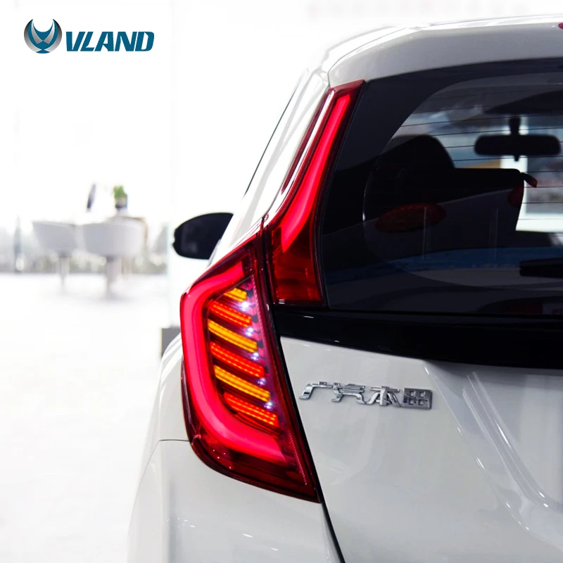 VLAND Manufacturer Full LED Tail Light Assembly 2014-up Car Tail Lamp For FIT Rearlamp For Honda JAZZ /FIT