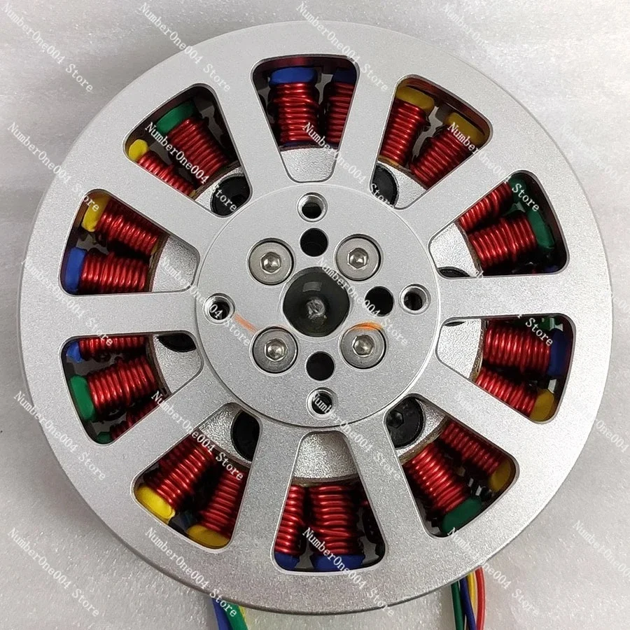 8110 300W Disc Direct Drive Motor 1.2 Nm DC Brushless Motor, Flat Ultra-thin Hollow Shaft