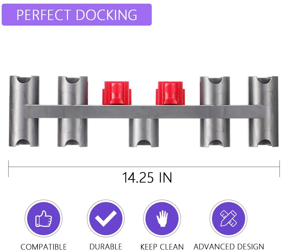 Spazzola per aspirapolvere stazione Base spazzola ugello supporto supporto staffa di stoccaggio per Dyson V8 V10 V11 V12