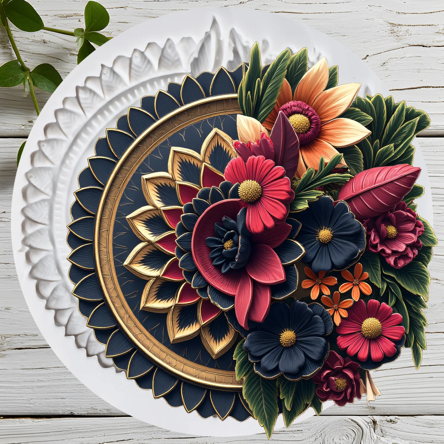 Baroque Frame Silicone Molds Picture Frames Fondant Cake Decorating Tools Cupcake Topper Candy Craft Gum Paste Polymer Clay