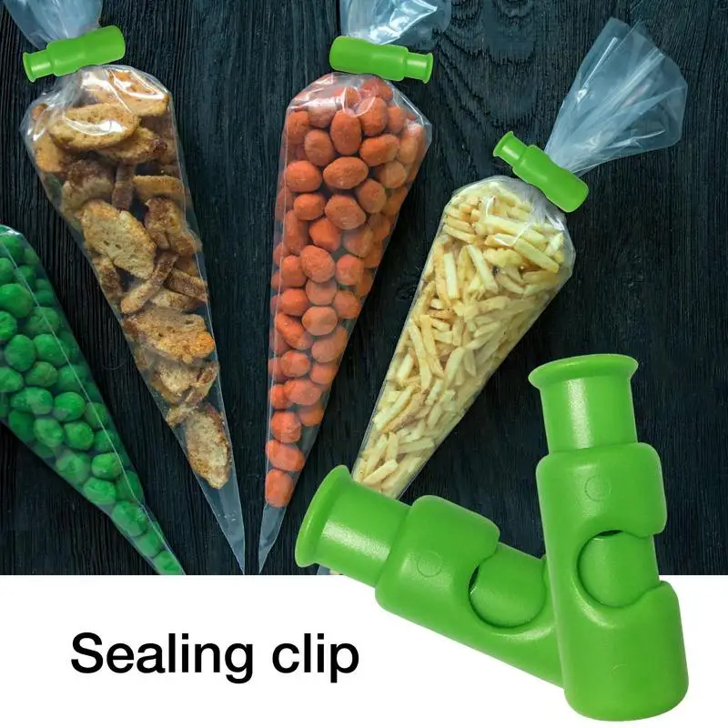 

Bread Bag Clips 10pcs Reusable Food Bag Clips Easy To Squeeze Lock Release Squeeze And Lock Bread Bag Clips For Snack Bag Chips