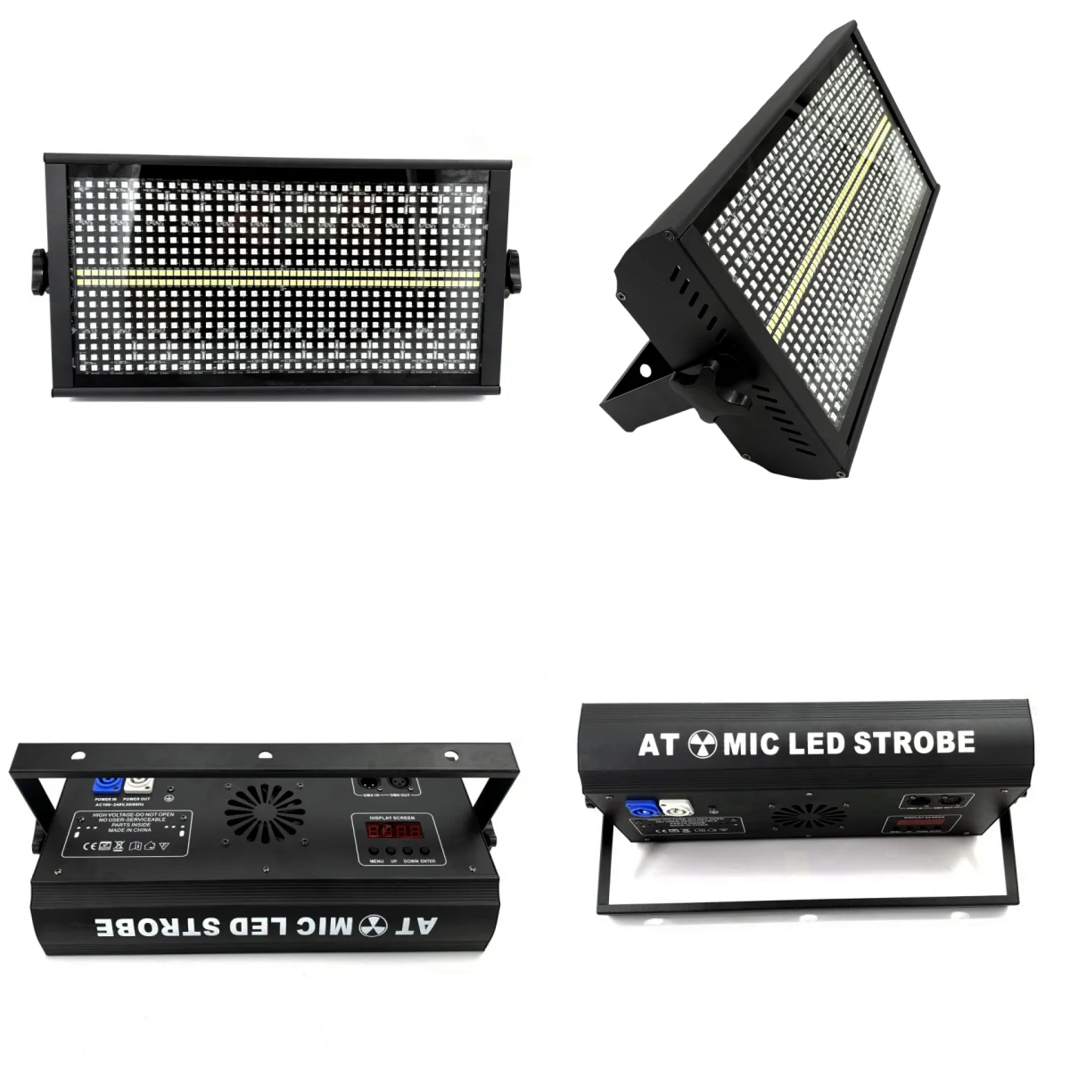 200W Strobe Light LED RGBW 4in1 Partition DJ  DMX Super Bright Dj Wash Bar Strobe Stage Lighting Effects