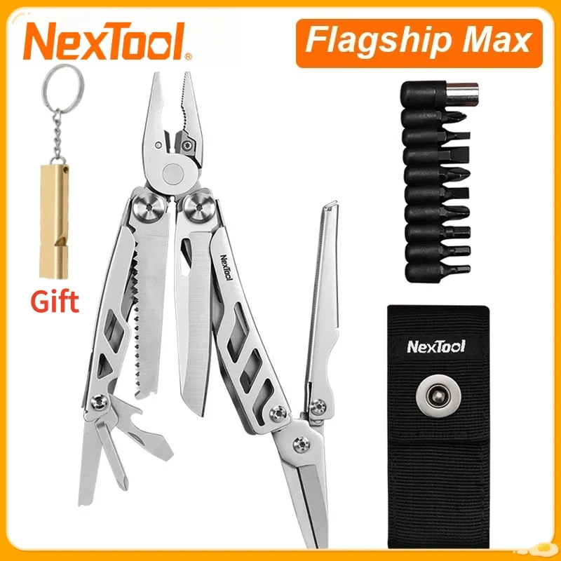 

NexTool Флагманский MAX 14-IN-1 EDC Многофункциональные плоскогубцы Ножницы Пилообразная линейка Открытый кемпинг Выживание Складной многофункциональный инструмент