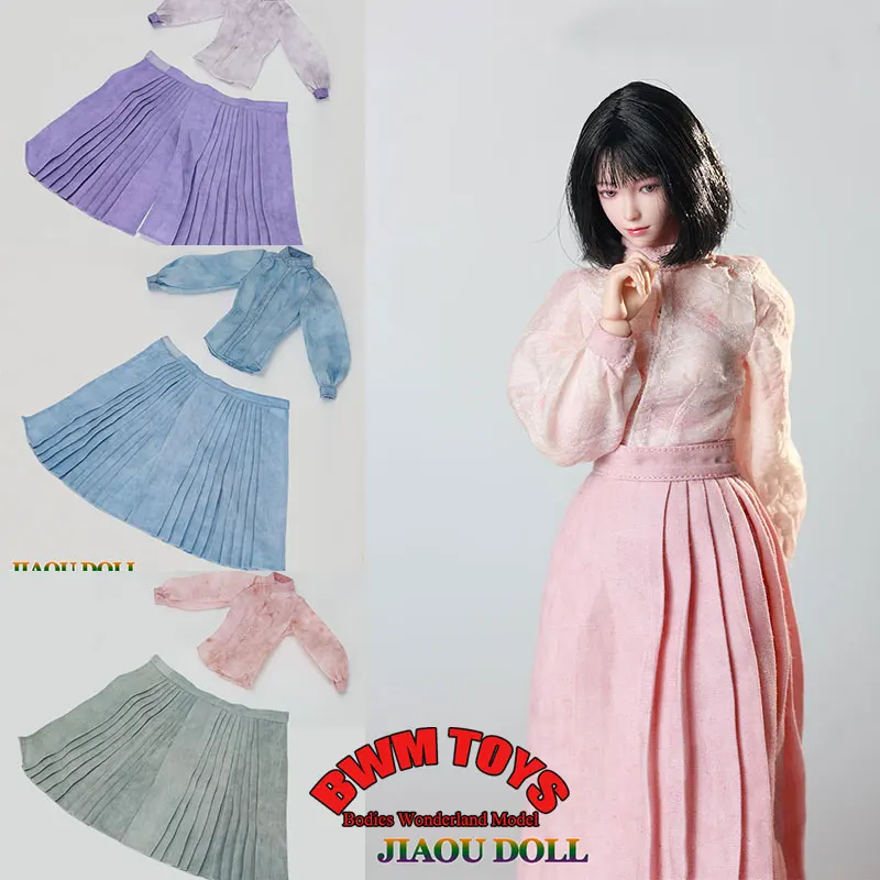 

В наличии JO25X-11 масштаб 1/6 женщина-солдат Республика Ханфу юбка с хвостиком рубашка с принтом для 12-дюймовой экшн-фигурки куклы