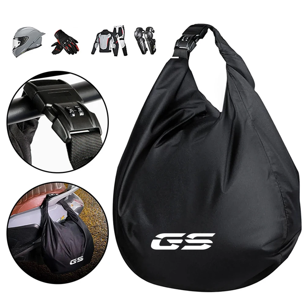 

For BMW R1250GS R 1250 R1250 GS Rallye HP 2019 2018 Large Portable Waterproof Motorcycle Helmet Bag Combination Lock Anti-Theft