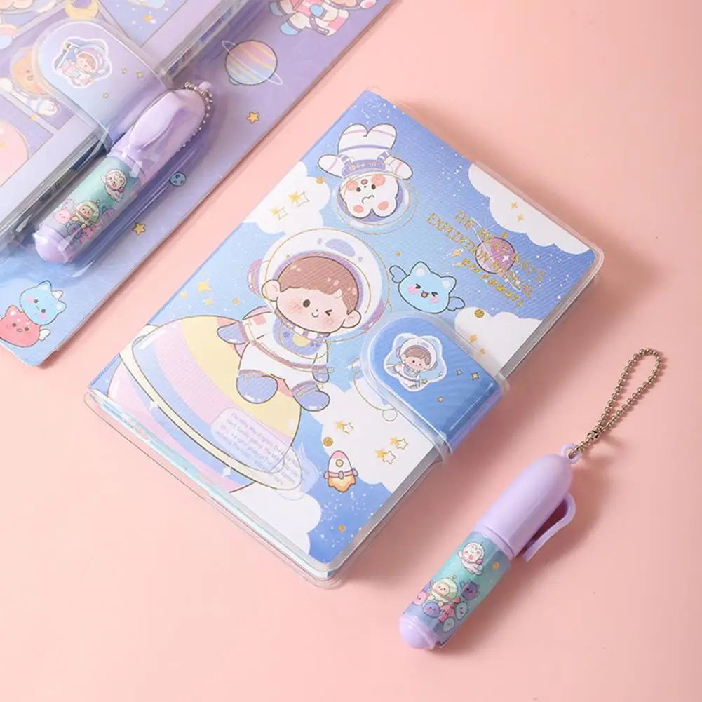 Lightweight  Convenient Girl Diary Planner Agenda Book No ink-seepage Diary Book Cartoon   Office Supplies