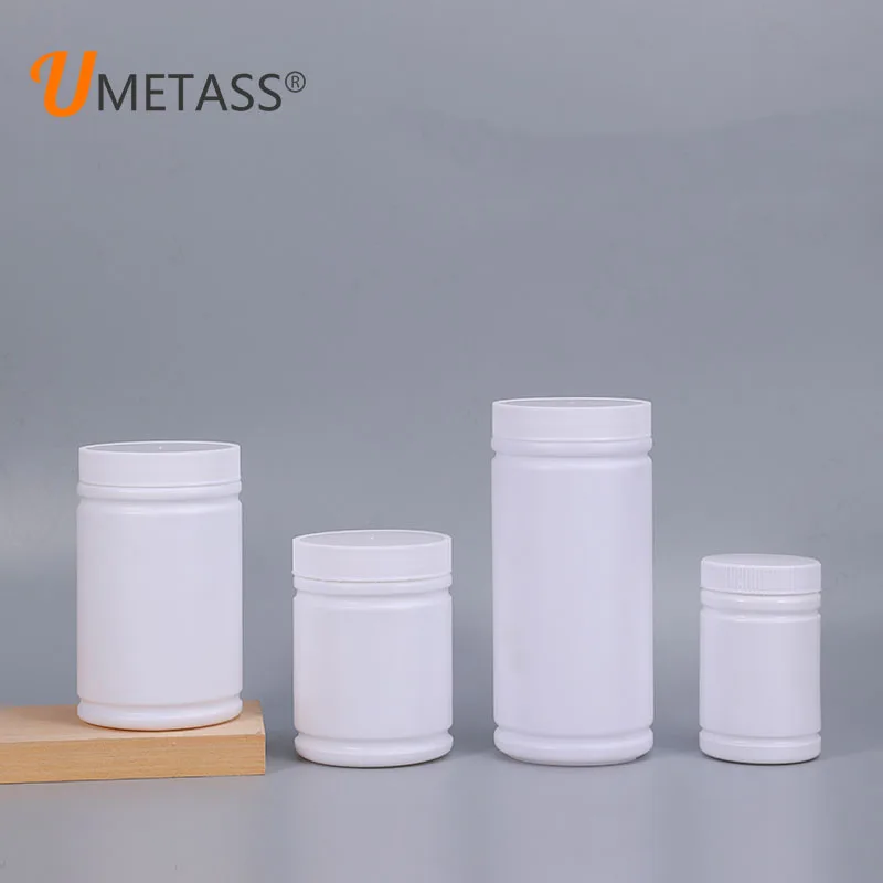 300ML-1000MLPlastic Jar Blow Molded HDPE Material Screw Cap with Aluminum Foil Gasket White Plastic Tank Sealed Leakproof 1 pcs