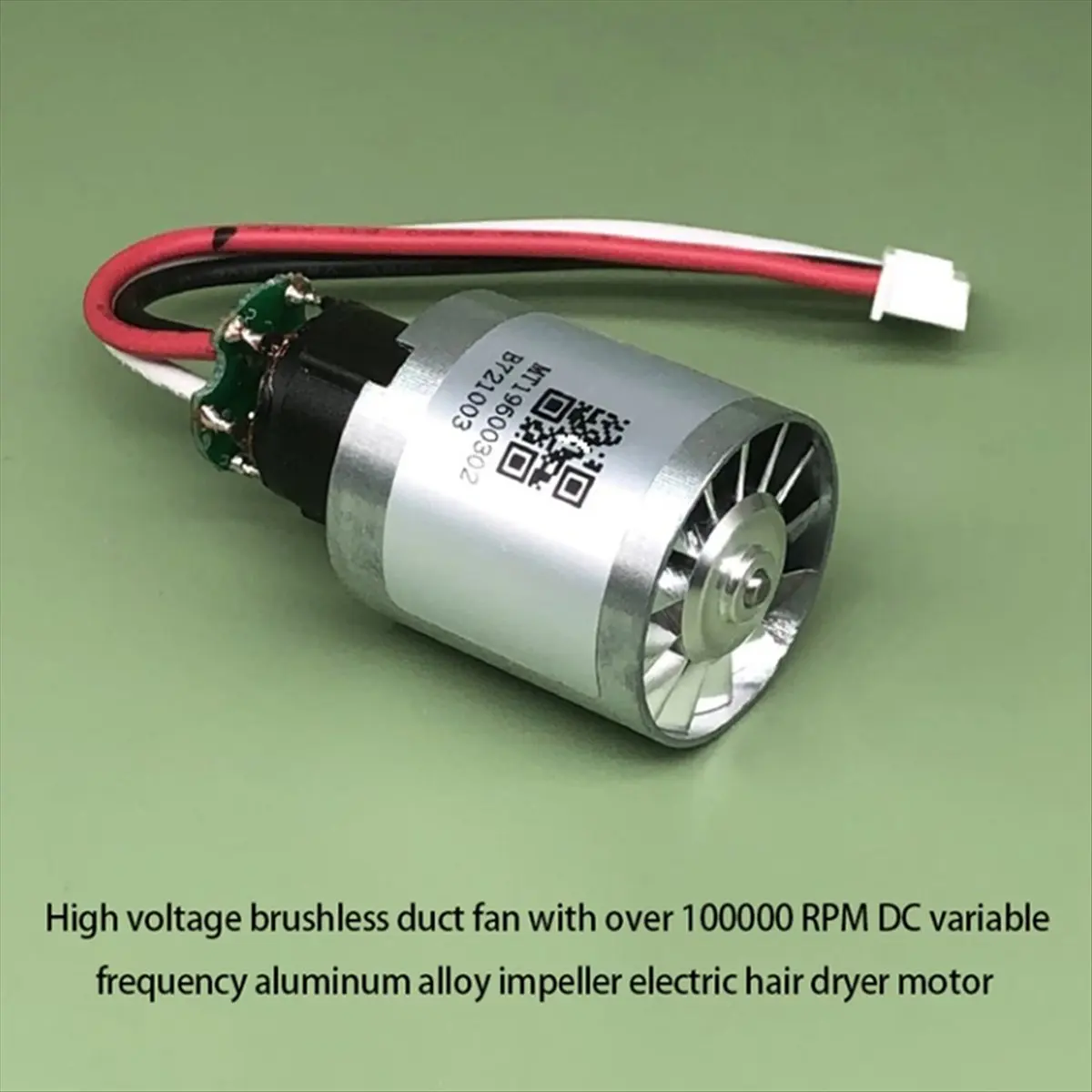 ABJS 110V High Speed Hair Dryer Brushless Motor 110,000 Rpm CNC Aluminum Alloy Impeller High Pressure Brushless Ducted Fan