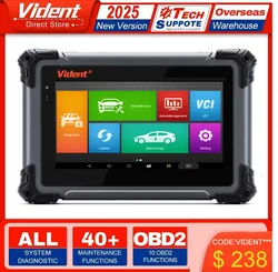 Vident iSmart800Pro Car Scanner All System Diagnosis 40 Reset Function OBDII Full Function Key Fob Programming Scanner Tool