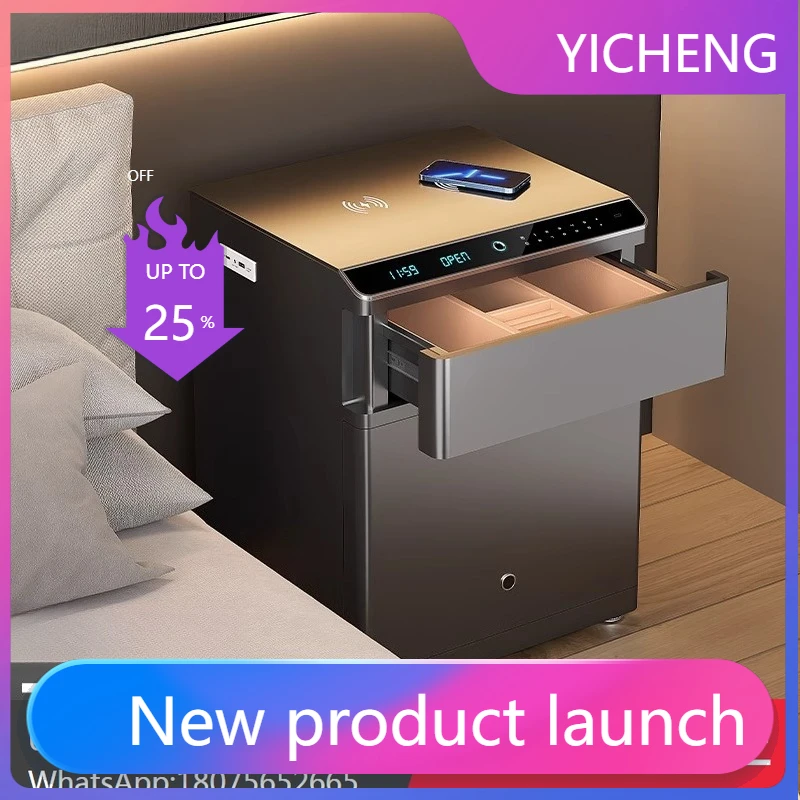 ii2-28 small all-steel integrated drawer fingerprint password smart safe anti-theft hidden type