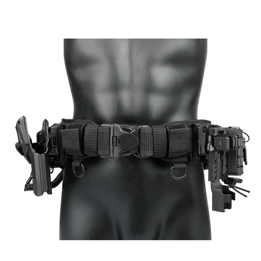 

TLF Yakeda Cinturon Tactico Nylon 11 Piece Set Molle Pouches Outdoor Security Tactical Belt for Men