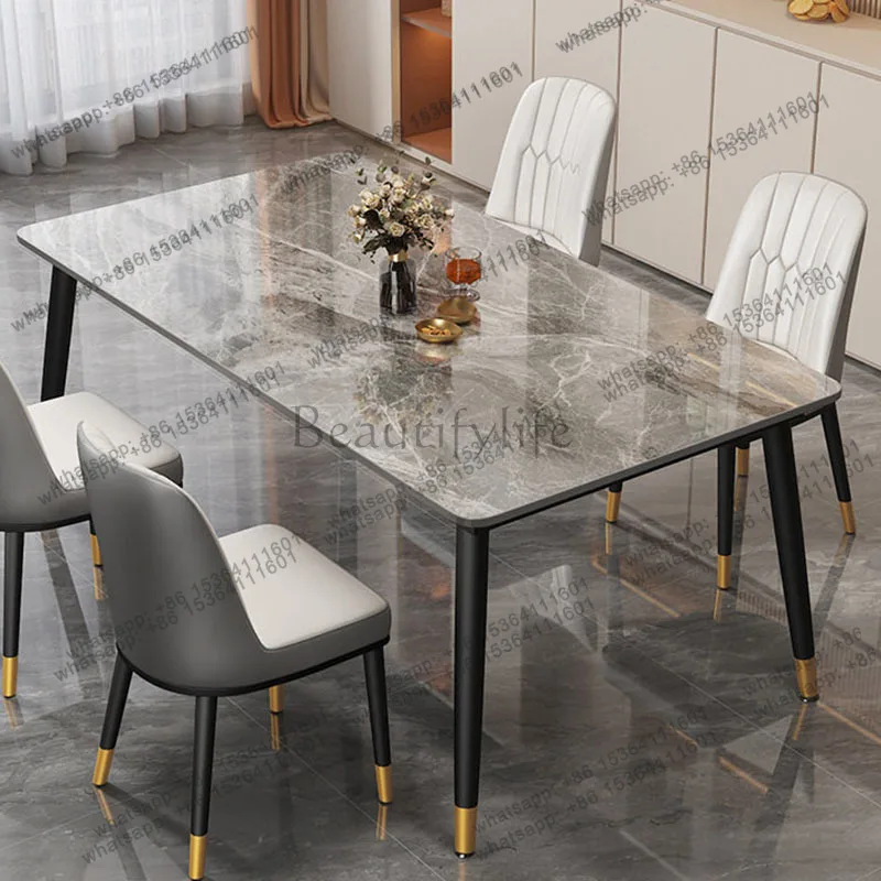 PG Restaurant Coffee Dining Table Kitchen Study Modern Luxury Office Dining Table Lounge Writing Mesas De Jantar Home Furniture