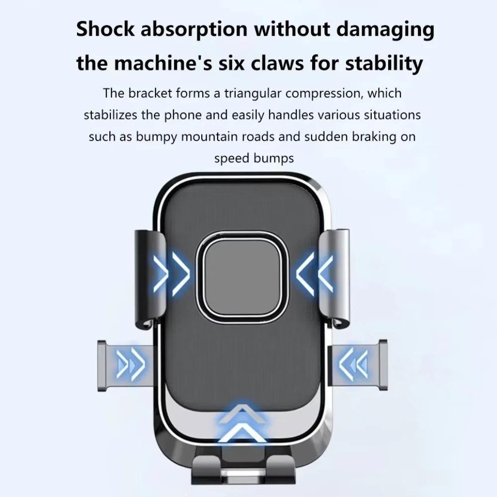 360° Rotatable Bike Phone Holder Free Rotation Shockproof Motorcycle Phone Mount One Hand Operation Universal Navigation Bracket