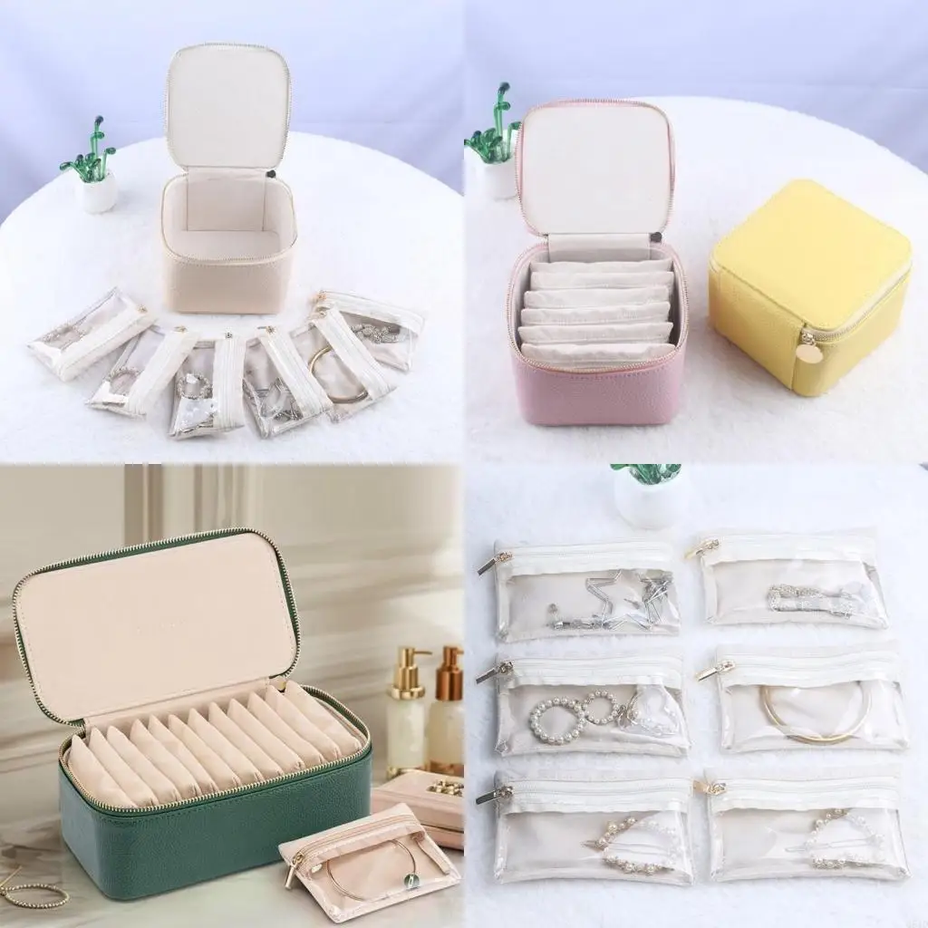 

Convenient Jewelry Container Elegant Jewelry Storage Pocket Waterproof Jewelry for Earrings and Rings