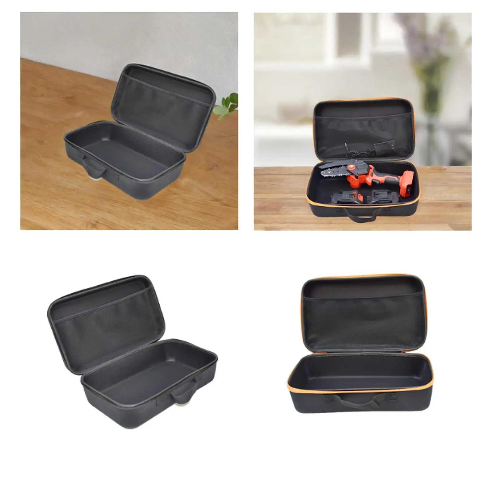 Electric Drill Tool Case Hard Storage Case with Handle Zipper Closure Bag Shockproof Multipurpose Tool Pouch for Saw Hand Tools