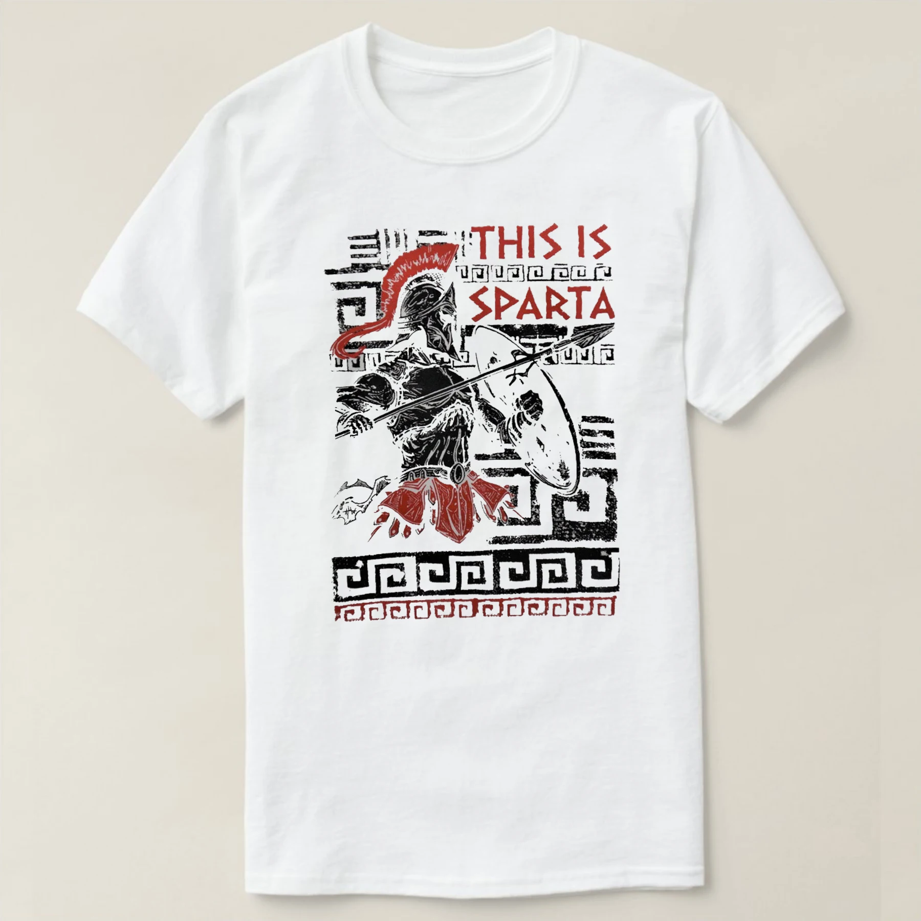 This Is Sparta. Spartan 300 Warriors King Leonidas T Shirt. Short Sleeve 100% Cotton Casual T-shirts Loose Top Size S-3XL