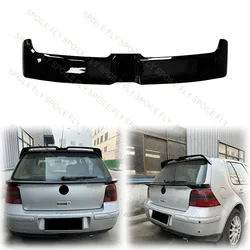 1998 To 2004 For Volkswagen VW GOLF 4 MK4 Oettinger Style Roof Spoiler Wing Lip  ABS Material Gloss Black Carbon Look Body Kit