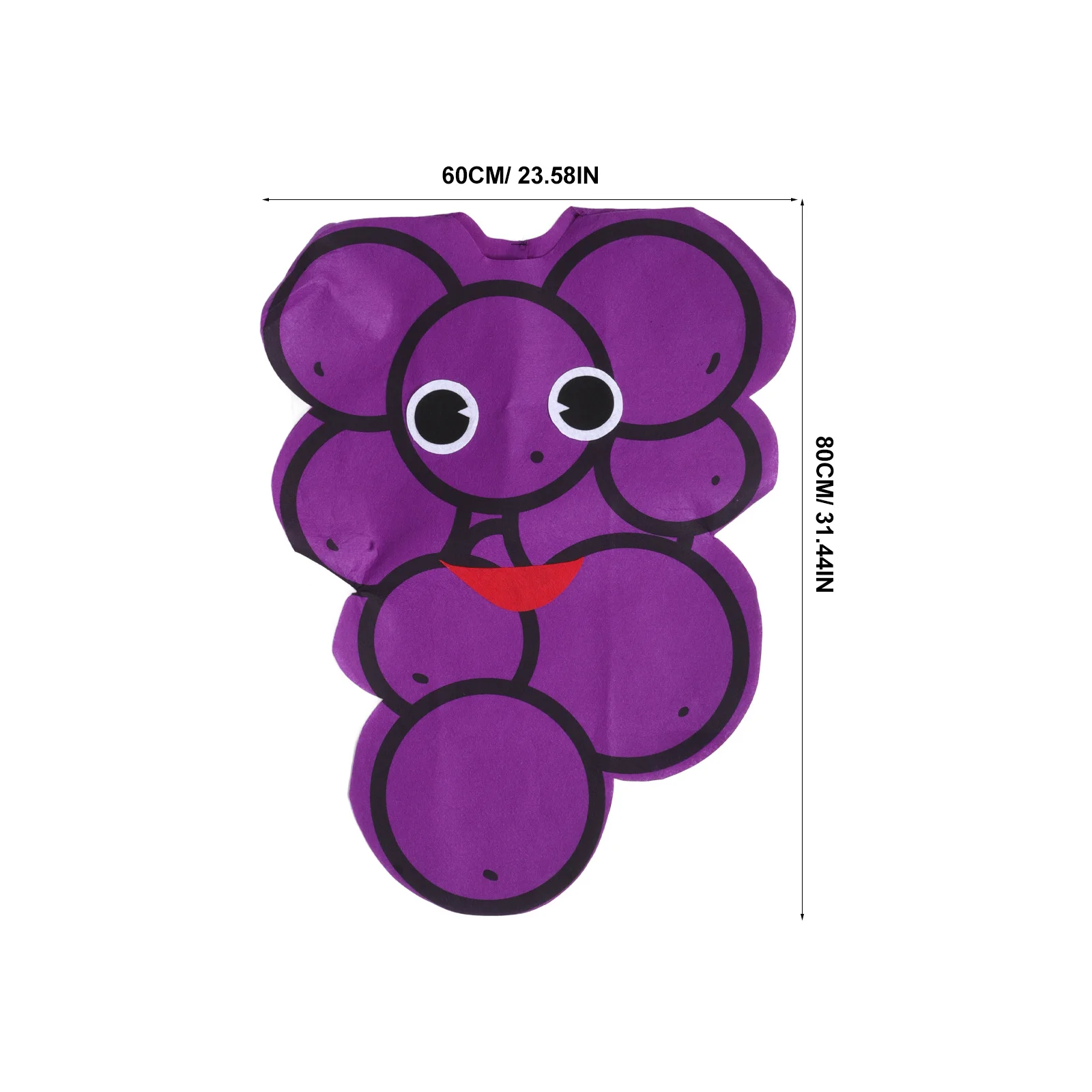 Costume d'halloween pour enfants, 1 ensemble, chapeau de raisin violet, ensemble de vêtements, joli jeu de rôle de fruits, fournitures de spectacle de mascarade