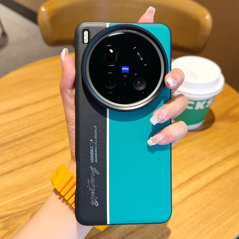 Etui na Vivo X300 Ultra X300 Pro X200 Ultra X200 Pro Mini, modne, z PC i skóry PU, z ochroną aparatu i podświetleniem, tylna obudowa. — zdjęcie produktu 5
