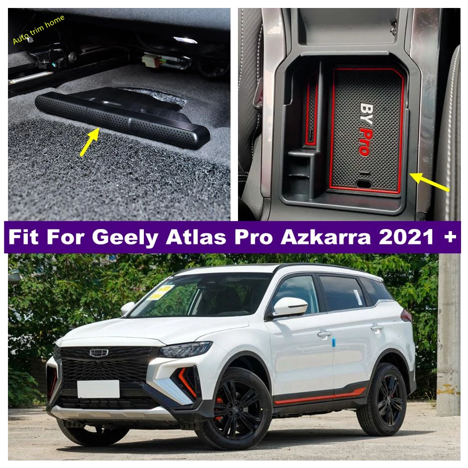 

Interior Accessories Center Central Glove Storage Organizer Box Seat Bottom AC Air Cover For Geely Atlas Pro Azkarra 2021 2022