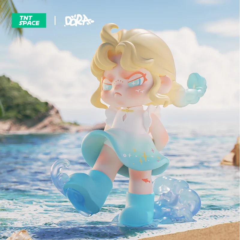 Figuras de colección de olas de verano de DORA, adornos Kawaii, decoración del hogar, modelo de escritorio, muñecas, modelo de regalo