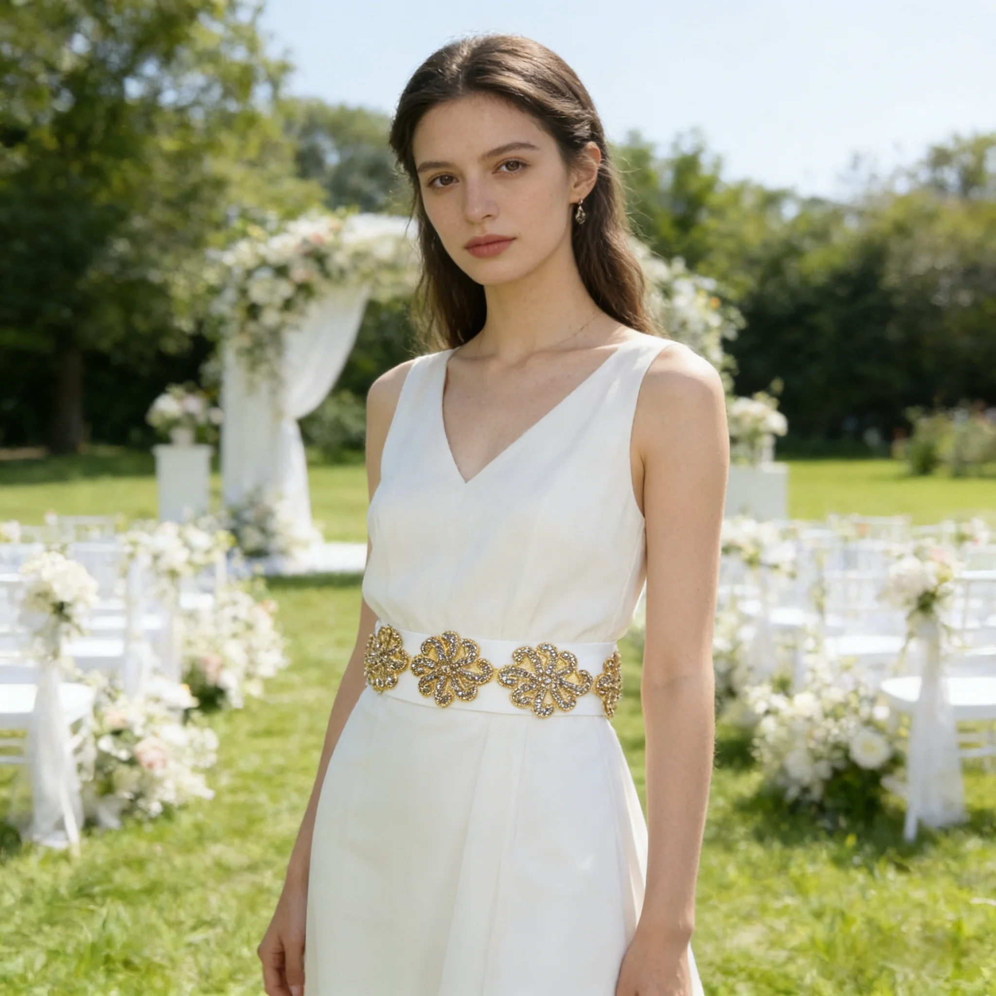 

Цветы из страз можно использовать как отдельные аппликации для свадебных платьев, платьев для девочек-цветочниц, а также для украшения фат, букетов и свадебных аксессуаров.