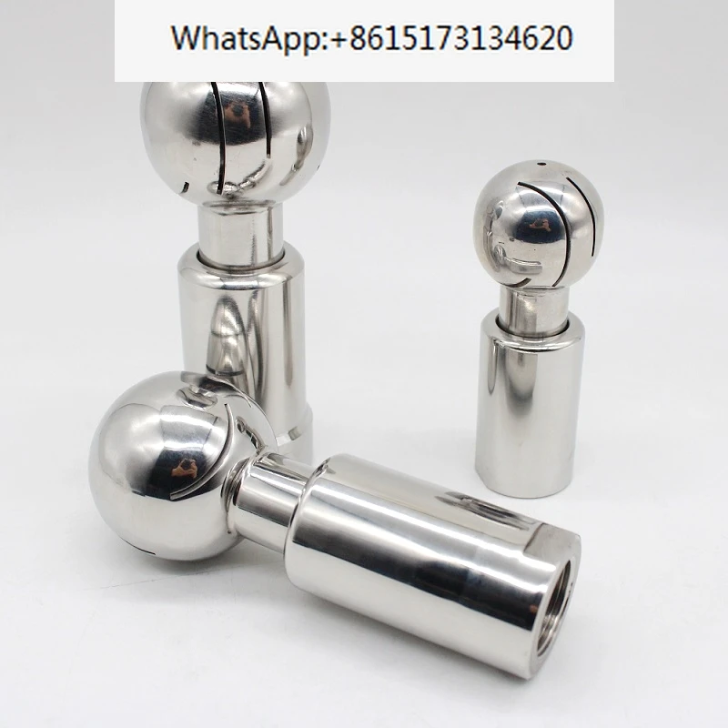 

304 316 stainless steel polished sanitary grade internal threaded quick connect automatic rotary cleaning ball