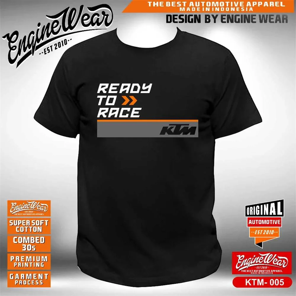 Camiseta de algodón KTM Racing, camiseta de motocross, camiseta de aventura en motocross, ropa deportiva