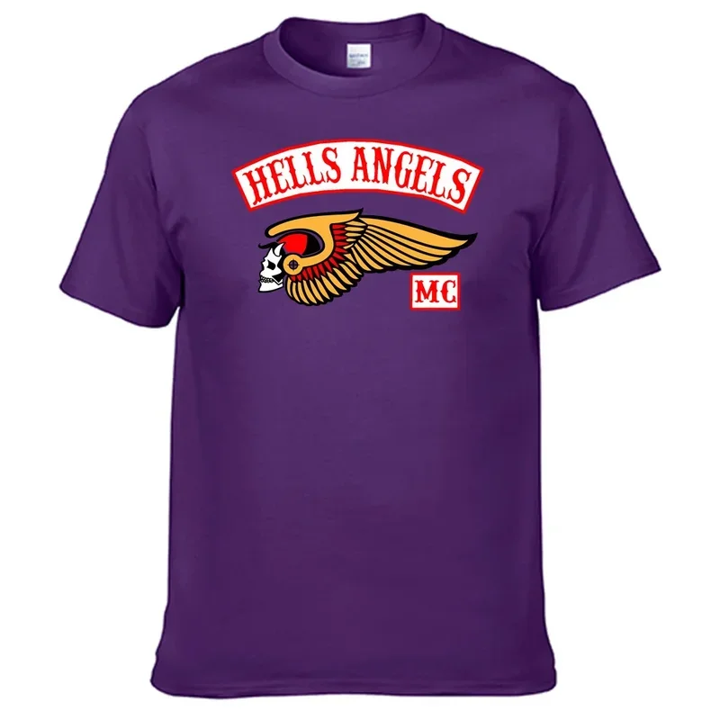 เสื้อยืดเสื้อยืด100% hells Angels เสื้อคอตตอน N14ขายดี