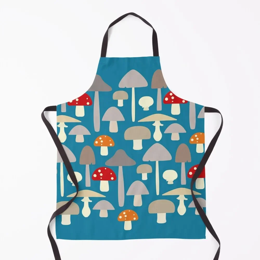 

Mushrooms Apron waiter Kitchen Household Items beauty master barber uniform Apron