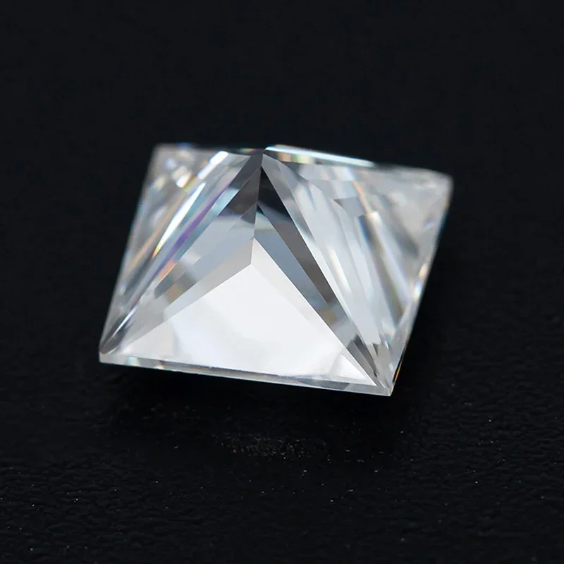 Moissanite Loose Stone Princess Cut  D Color VVS1 with GRA Certificate for Gemstone Charms Beads Top Jewelry Making Materials