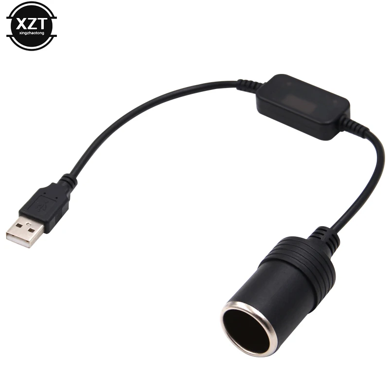 Allume-cigare de voiture, prise femelle, cordon d'alimentation, convertisseur de voiture, adaptateur de contrôleur filaire, Port USB à 12V pour Xiaomi Power Bank DVR