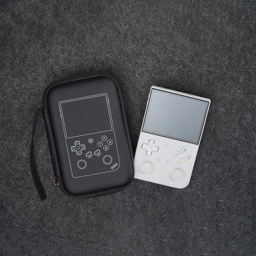 Portable Organizer Bag for ANBERNIC RG 35XX Pro Retro Game Console Shockproof Handheld Carry Case Black