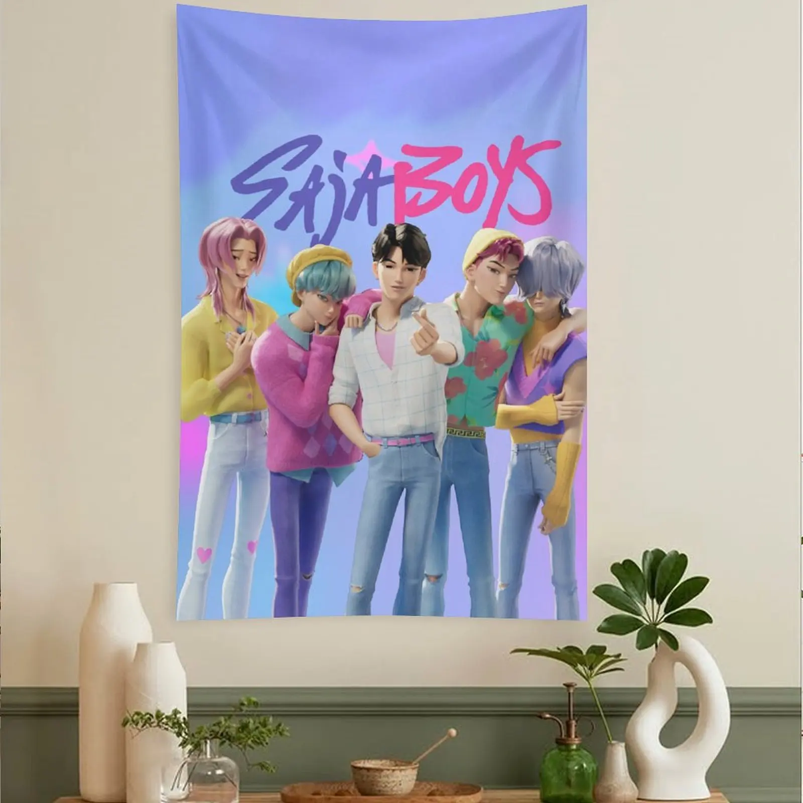 Huntrix KPop Demon Hunters Tapestry Wall Decor, 40''x60'' Tapestry Gift Applicable To Wall Decor Art Tapestry - Image 4