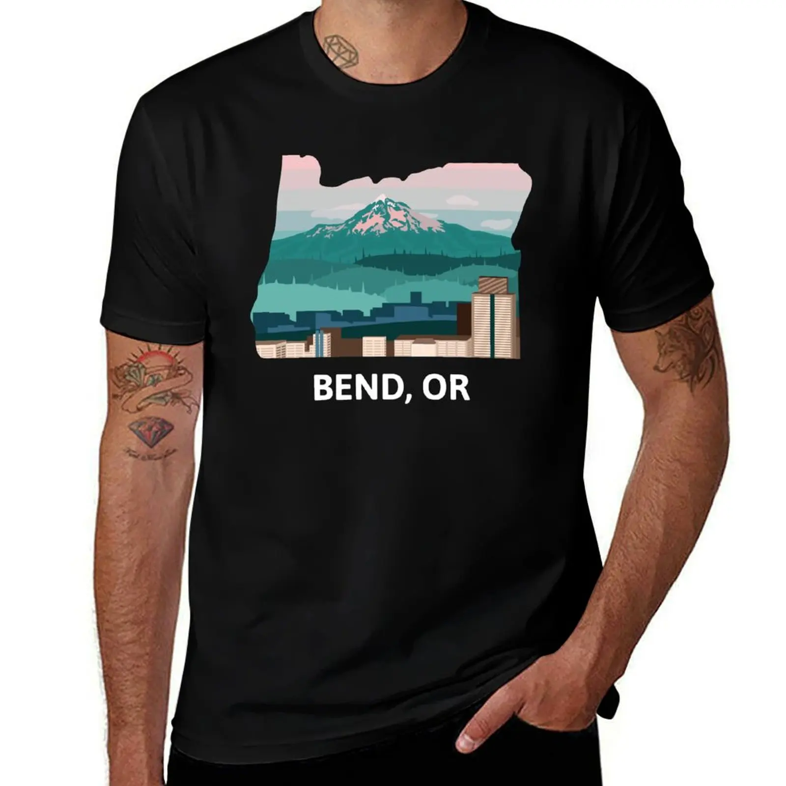 

Bend, OR T-Shirt Large Size Casual Short Sleeve Top
